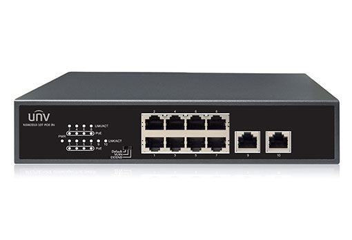 SWITCH POE- 8+2 PORT 10/100 - 250MT